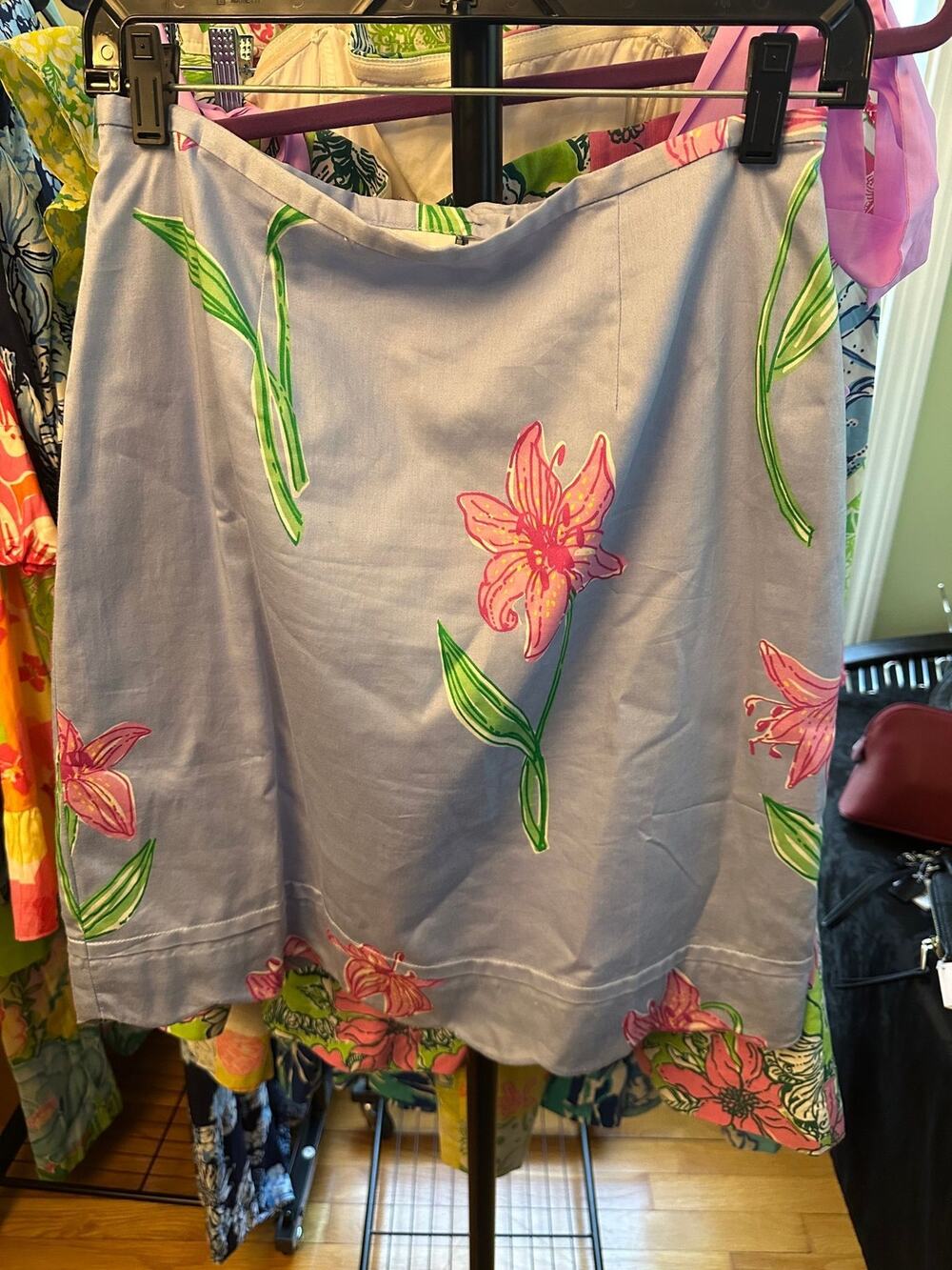 Lilly Pulitzer Jumbo Lilly Vintage Skirt 8 EUC